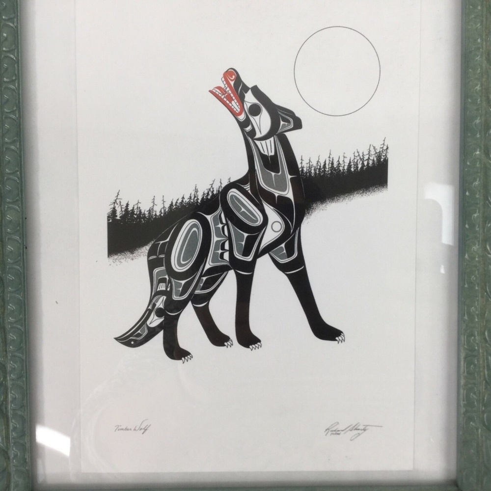 RICHARD SHORTY TIMBER WOLF art print - Signed